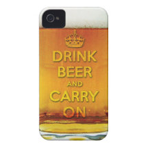 A cerveja engraçada da bebida e continua capas iPhone 4