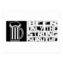 A cerveja sobrevive cartao postal