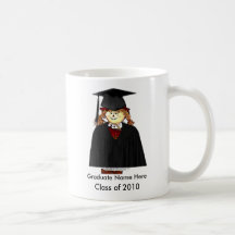 A classe de 2010 adiciona a imagem graduada canecas