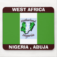 a cópia da bandeira de Nigéria, NIGÉRIA copia HOJE Mousepads