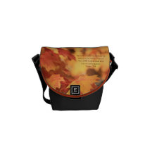 A cor do outono deixa o mini saco bolsa mensageiro