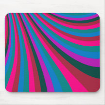 A corrediça azul cor-de-rosa Groovy do arco-íris l Mousepad