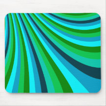 A corrediça Groovy do arco-íris do verde azul list Mousepad