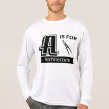 A é para a arquitetura camisetas