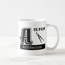 A é para a arquitetura caneca