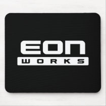 A eternidade trabalha o mousepad preto tapetes para ratos