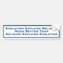 A evolução explica a religião adesivo