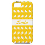 a fileira do branco ducks a case mate amarela do i iPhone 5 capas