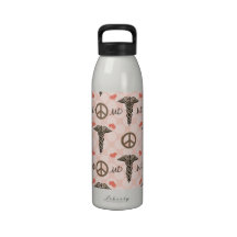 A garrafa de água BPA do doutor Médico Caduceus da