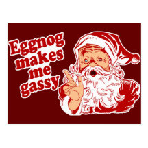 A gemada faz o papai noel flatulento cartao postal