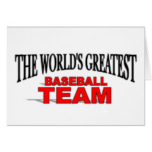 A grande equipa de beisebol do mundo cartoes