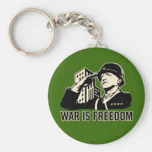A guerra é liberdade chaveiro