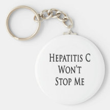 A hepatite C não me parará Chaveiros