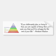 A hierarquia de Maslow das necessidades Adesivo