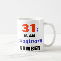 A idade é um número imaginário caneca
