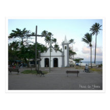 A igreja no Praia faz o cartão do forte Cartões Postais