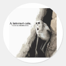 A Internet caiu... Autocolantes Em Formato Redondos