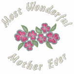 A maioria de mãe maravilhosa nunca moleton bordado