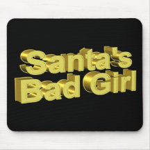 A menina má do papai noel mouse pad