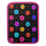 A mistura colorida floresce a luva do iPad do rick Bolsas De iPad