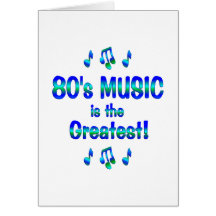 a música 80s é a grande cartao