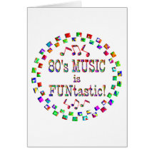 a música 80s é FUNtastic Cartao