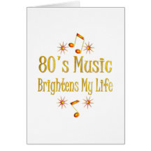 a música 80s ilumina minha vida cartao