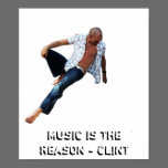 A música é a razão posters
