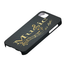 A música é vida iPhone 5 capas