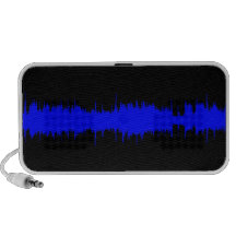 A onda azul caixinhas de som para iPod