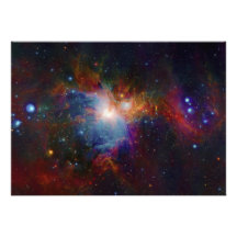 A opinião infravermelha de VISTA da nebulosa de Or Convite Personalizados