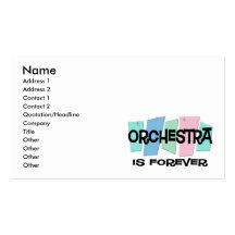 A orquestra é Forever Modelos Cartão De Visita