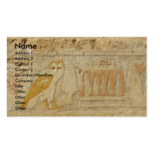 A pirâmide de Djoser, EGIPTO, Hieroglyphics da COR Modelo Cartões De Visitas