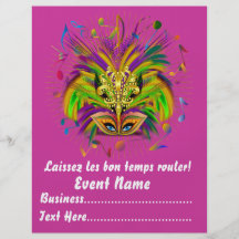 A rainha do carnaval 8,5" x 11" notas da vista sat modelo de panfleto