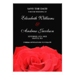 A rosa vermelha e o casamento do preto salvar a da convites personalizado