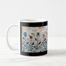 A terra floresce mosaico caneca