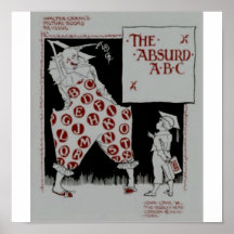 ABC absurdo por Walter crane Posteres