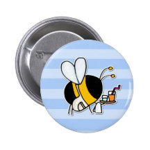 abelha de trabalhador - garçonete pins