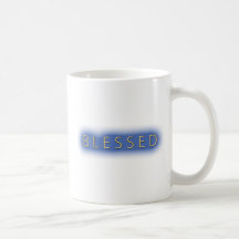 Abençoado (branco) caneca