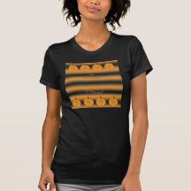Abóboras amedrontadas pequenas bonitos camisetas