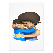 Abraço do dia das mães convites personalizados