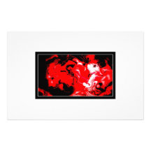 Abstr' art red papéis personalizados