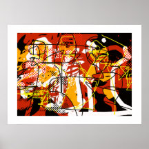 abstracção para paredes, impressões da arte impressão