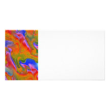 Abstrato Cartão Com Fotos Personalizado