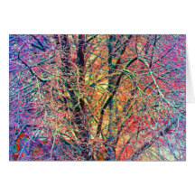 Abstrato da árvore cartao