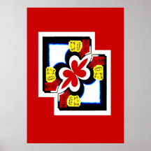 Abstrato do estilo chinês impressão