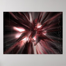 abstrato do vermelho poster