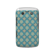 Abstrato floral do Aqua legal Capa Blackberry Case-Mate