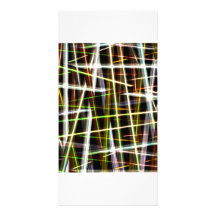 Abstrato louco da xadrez por Valxart.com Cartões Com Fotos Personalizados