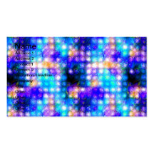 Abstrato lunático colorido azul cartoes de visitas